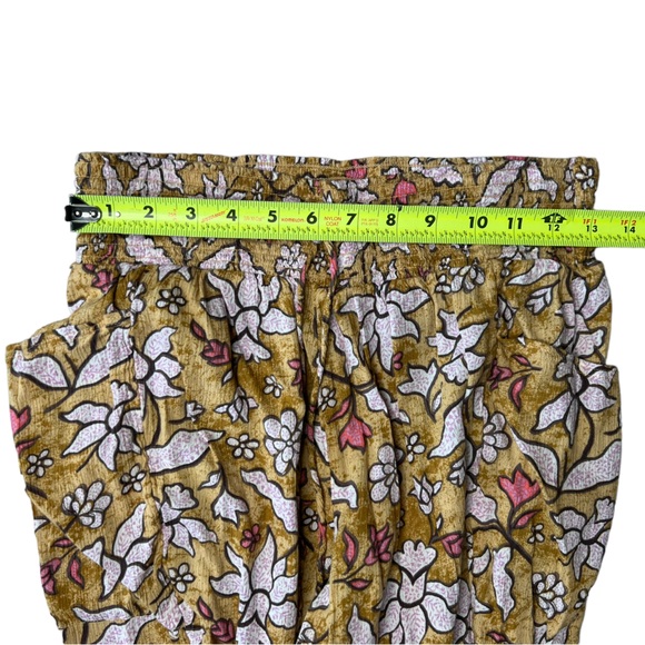 Aerie Yellow Smocked High Waisted Beach Pants Women's  Size Medium - Picture 14 of 14